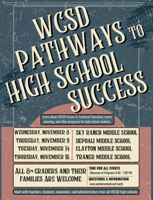 wcsd pathways to high school success